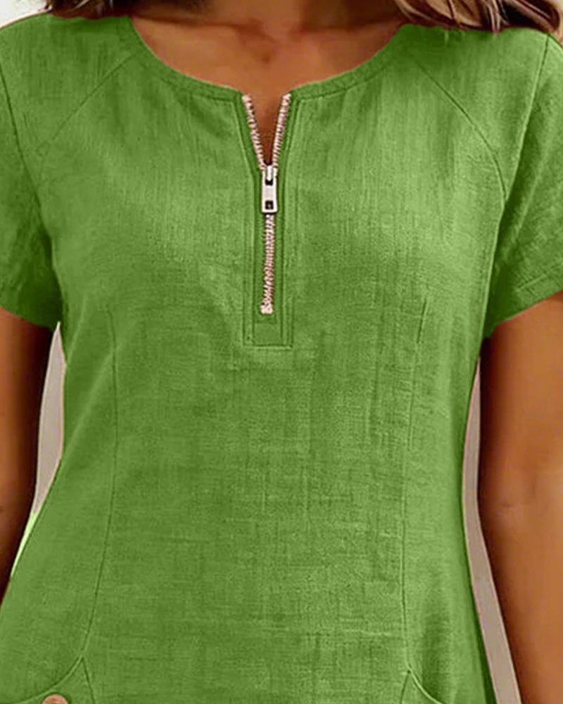 Giulia | Abito Casual con Zip & Comfort