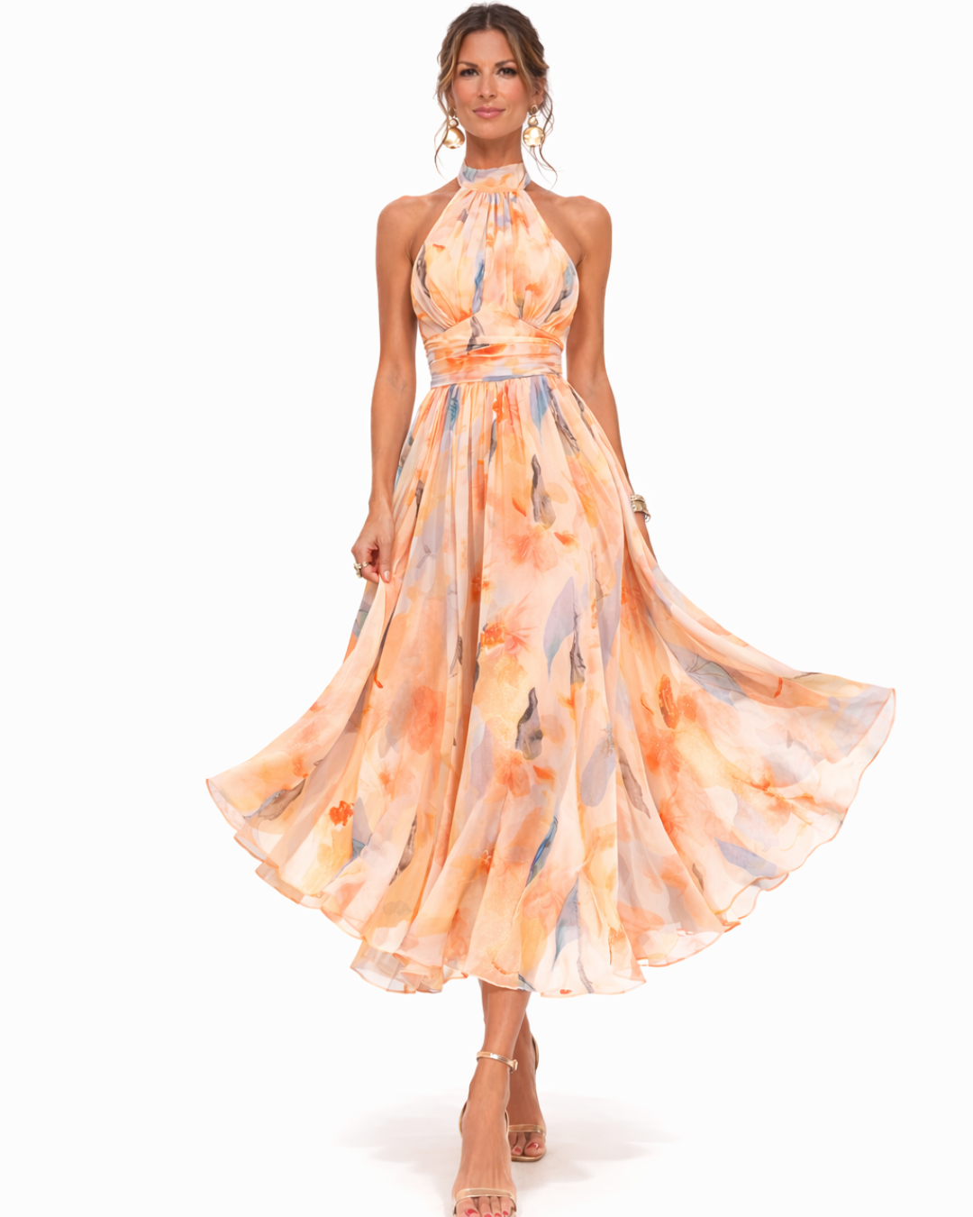 Aria | Abito Maxi Elegante con Scollo Halter