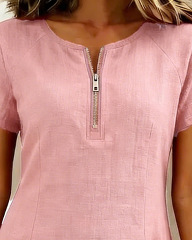Giulia | Abito Casual con Zip & Comfort