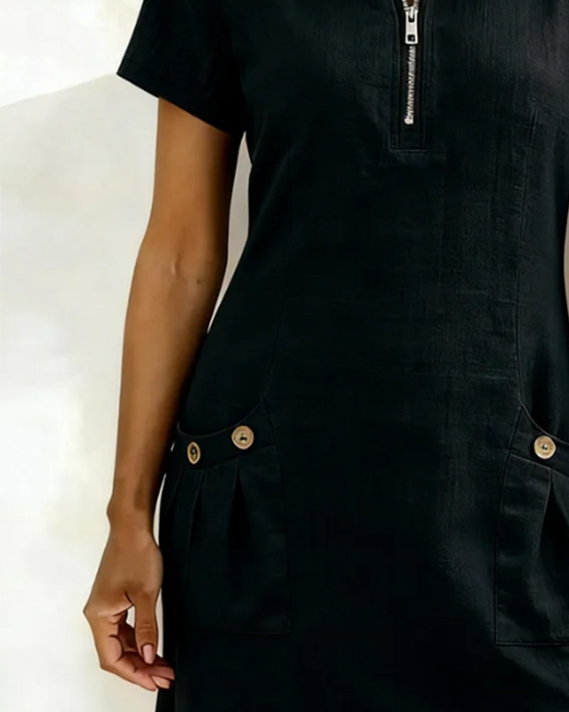 Giulia | Abito Casual con Zip & Comfort