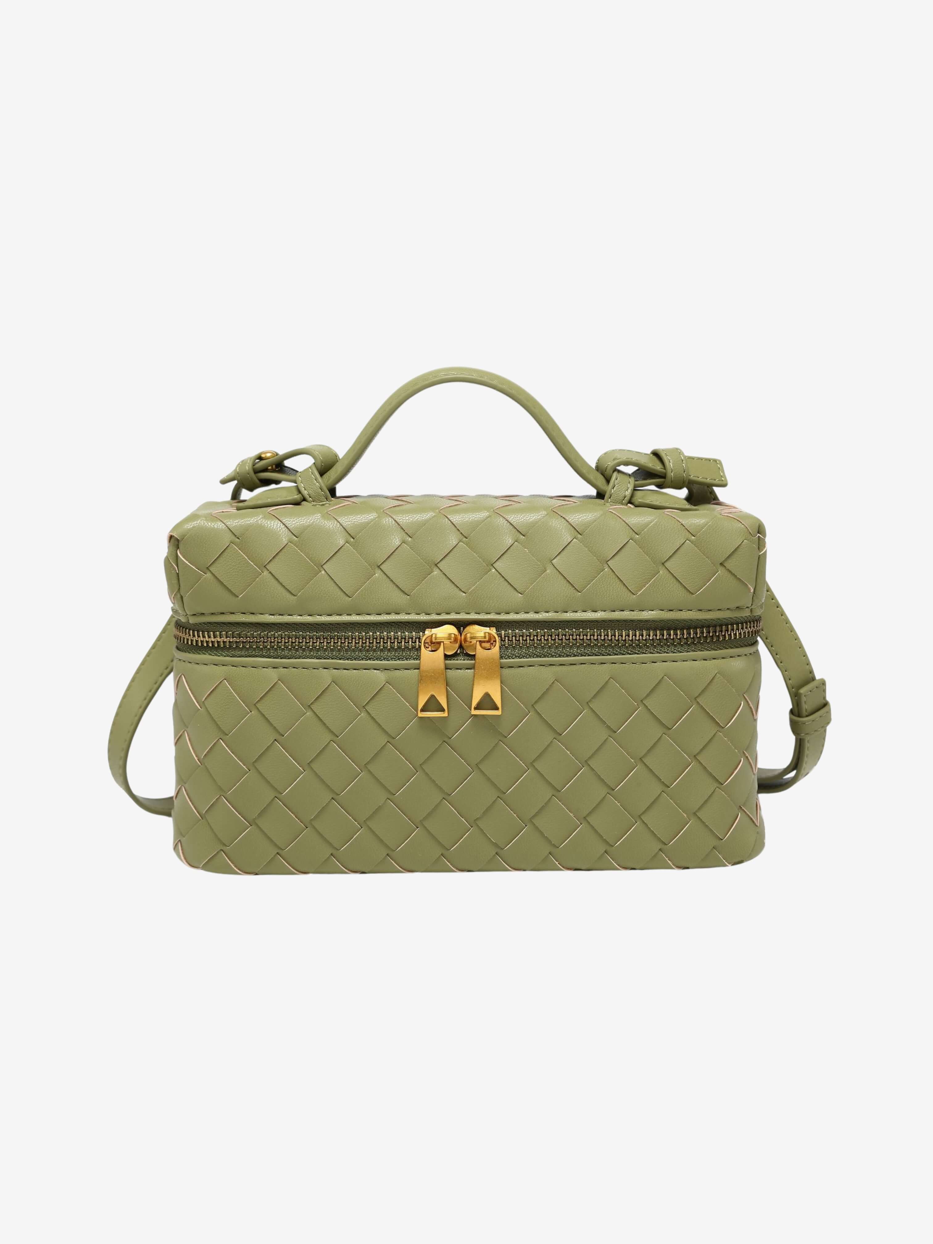 Alessandra™ | Borsa Woven Strutturata Lucida