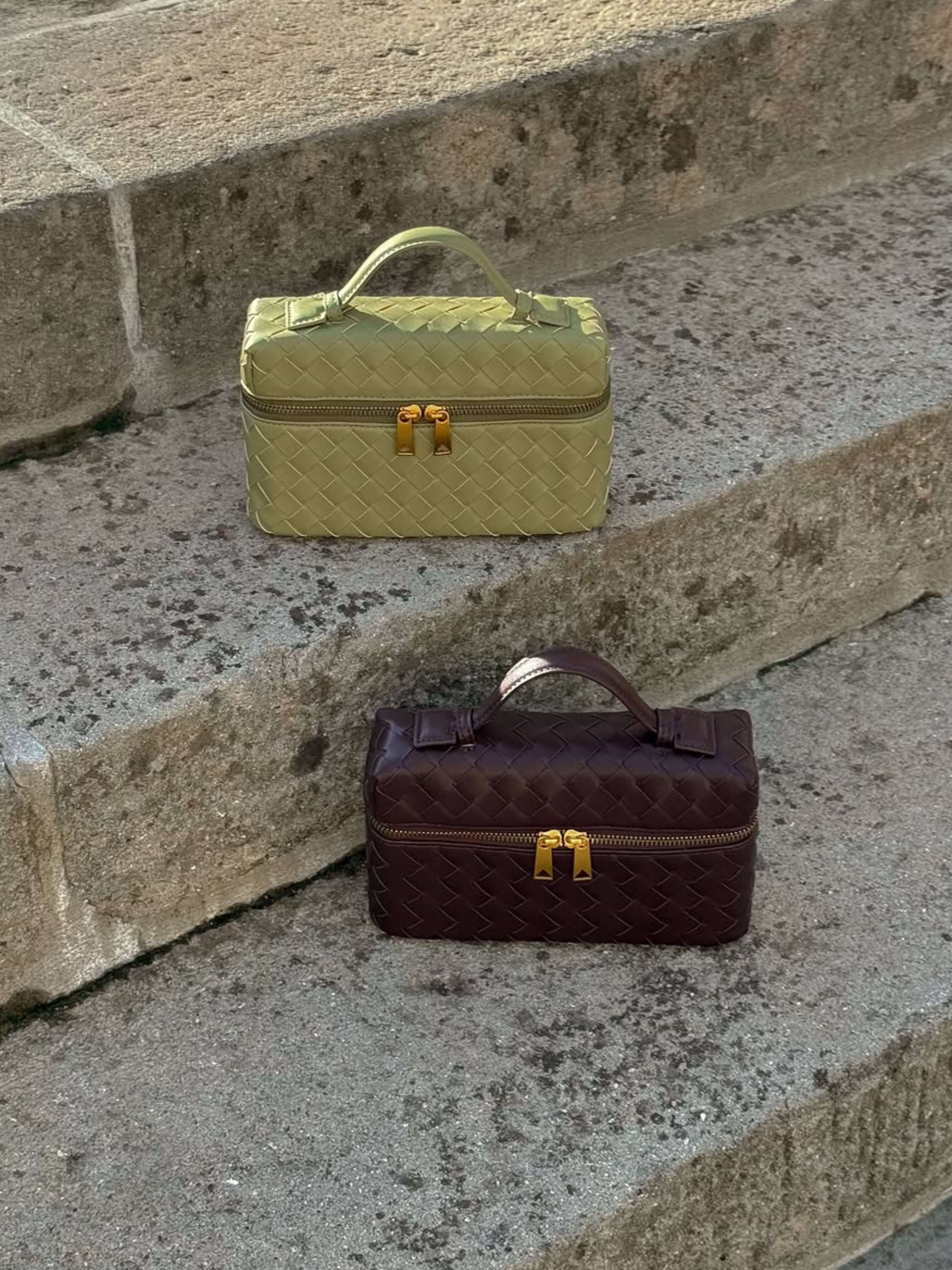 Alessandra™ | Borsa Woven Strutturata Lucida
