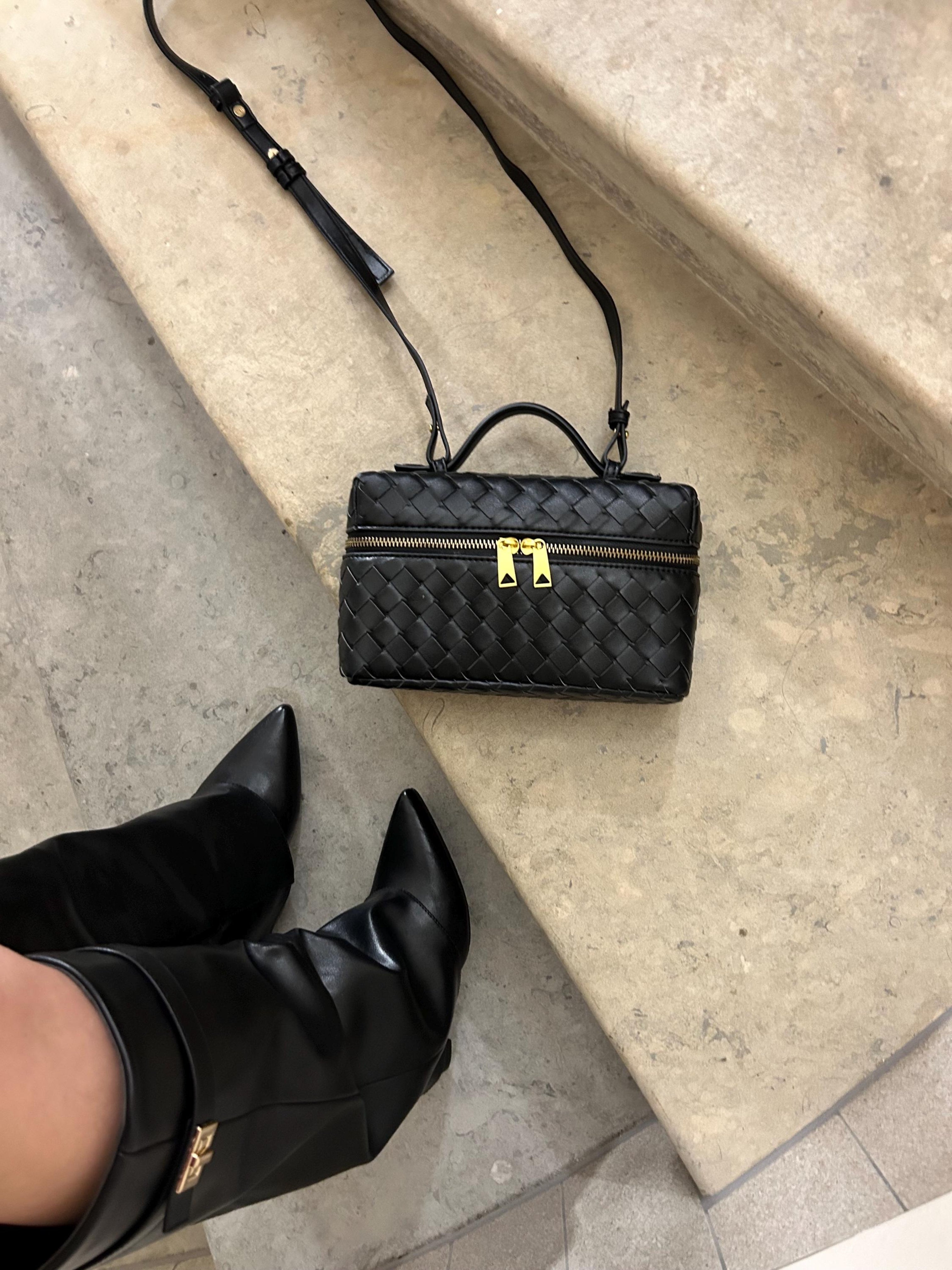 Alessandra™ | Borsa Woven Strutturata Lucida