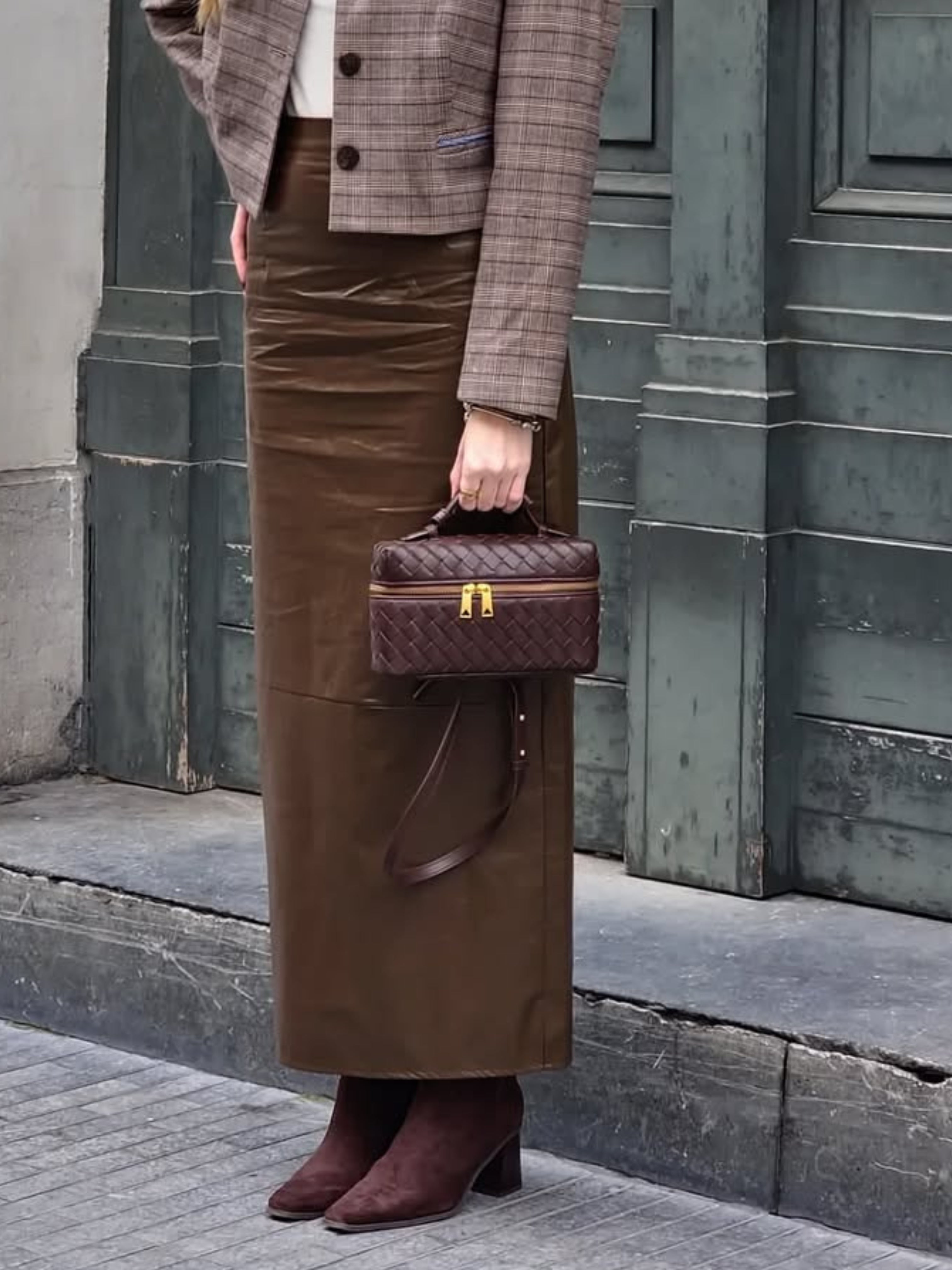 Alessandra™ | Borsa Woven Strutturata Lucida
