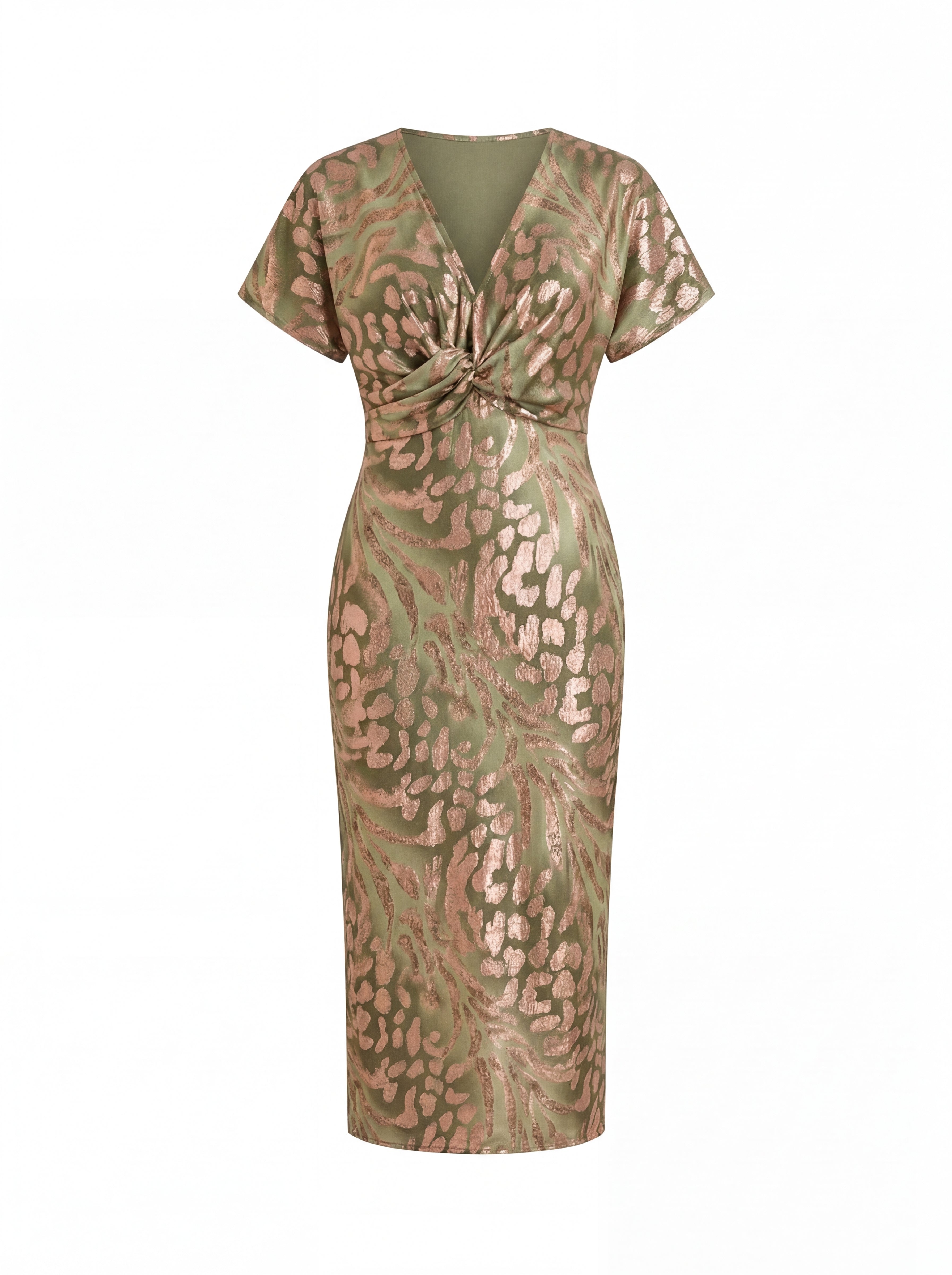 Valeria | Abito Midi Elegante con Nodo