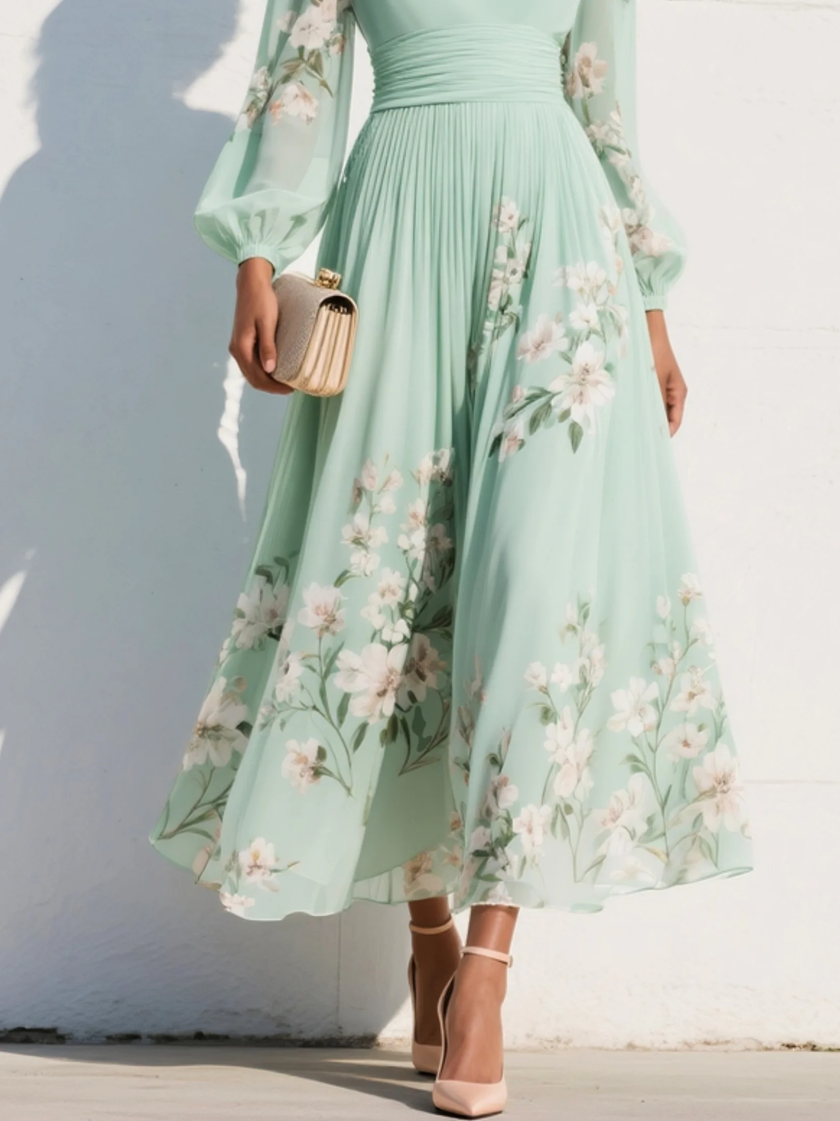 Corallo | Abito maxi