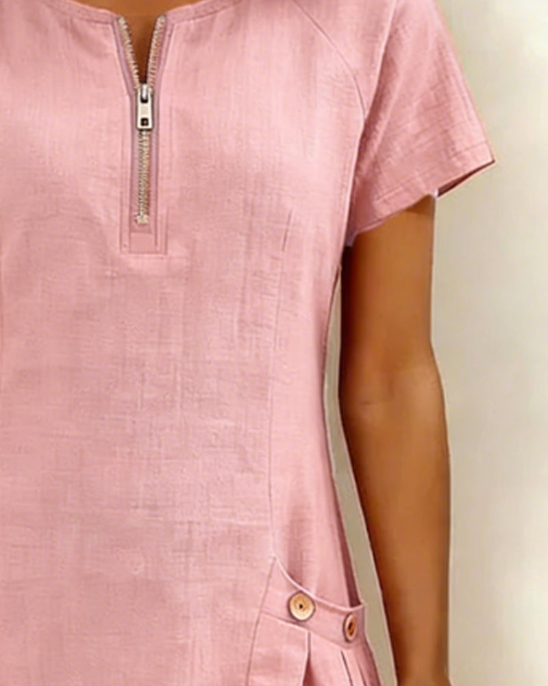 Giulia | Abito Casual con Zip & Comfort