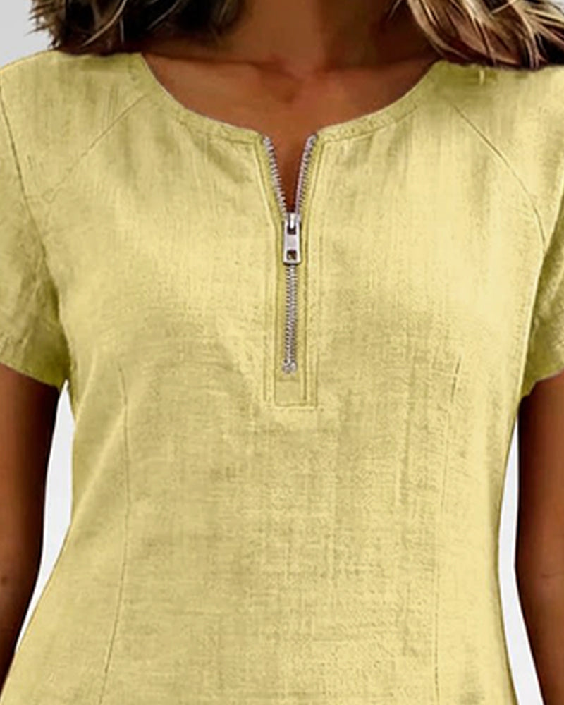 Giulia | Abito Casual con Zip & Comfort