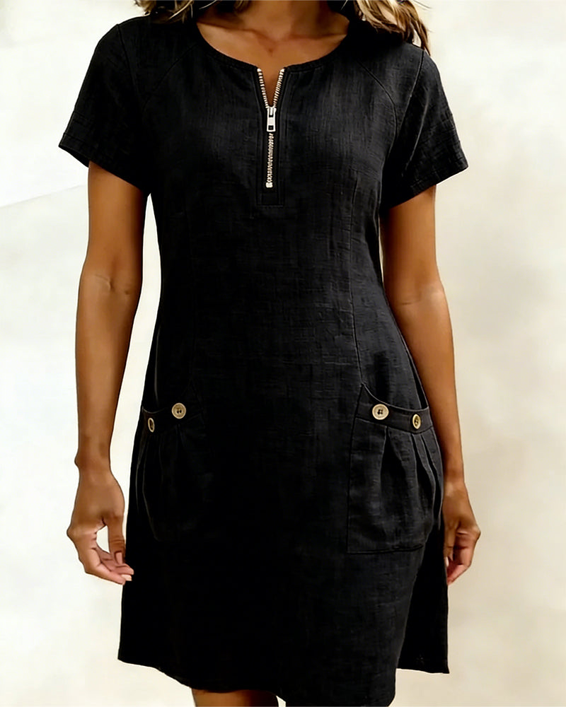 Giulia | Abito Casual con Zip & Comfort