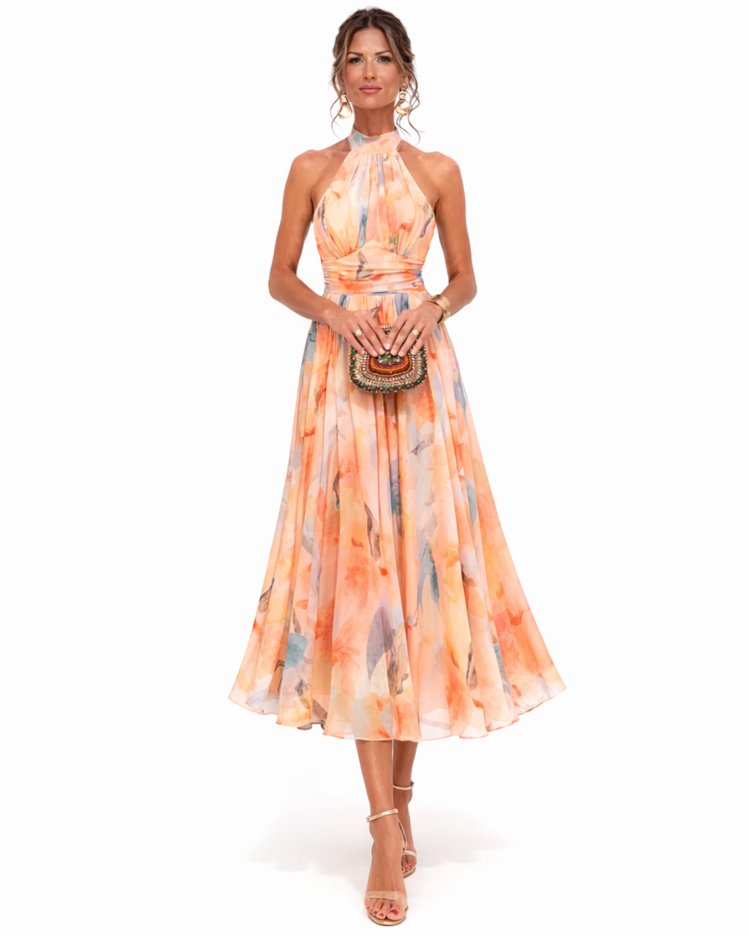 Aria | Abito Maxi Elegante con Scollo Halter