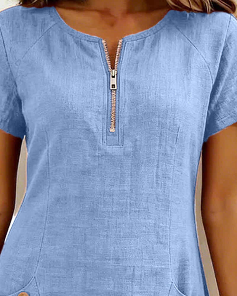 Giulia | Abito Casual con Zip & Comfort