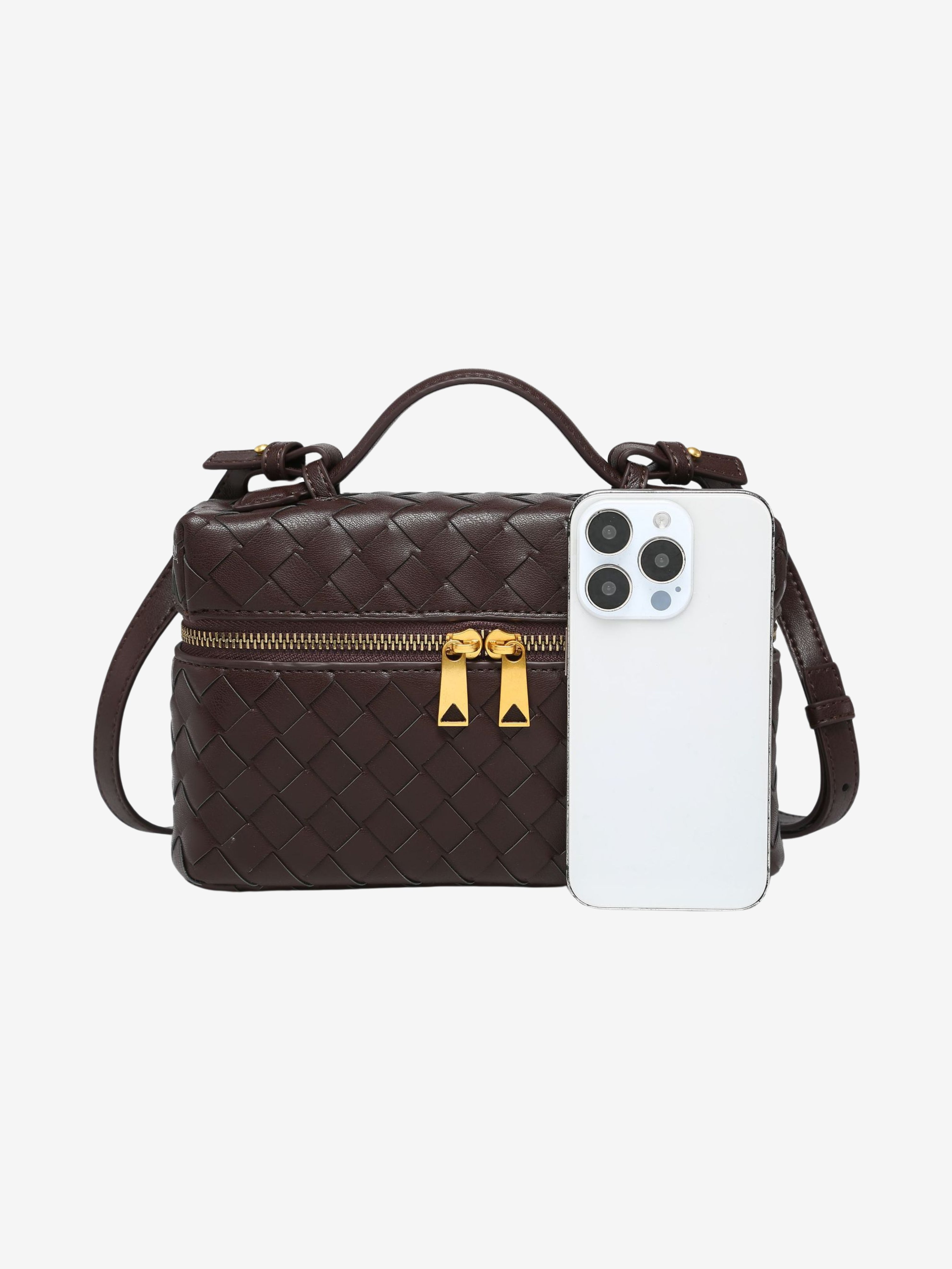 Alessandra™ | Borsa Woven Strutturata Lucida