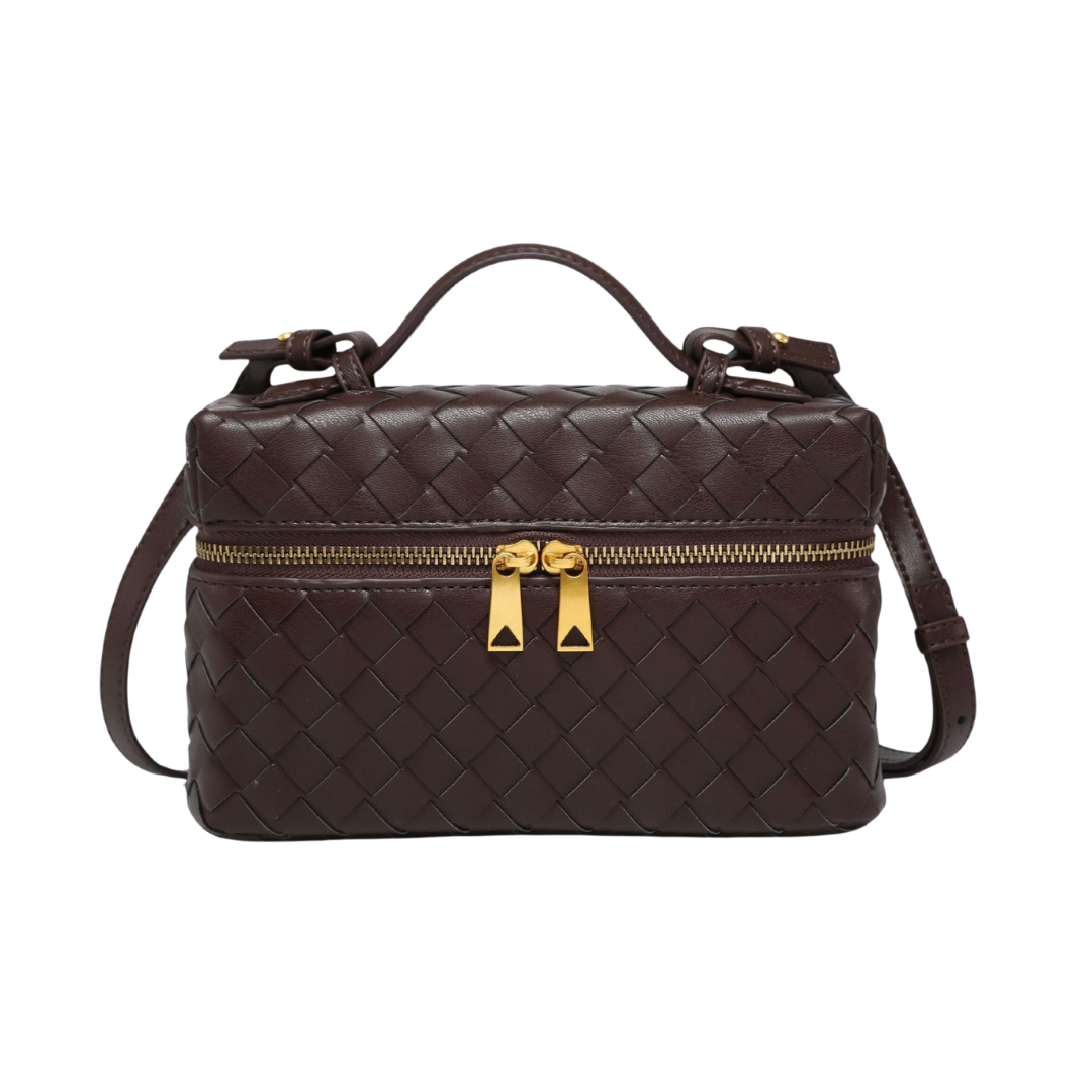 Alessandra™ | Borsa Woven Strutturata Lucida