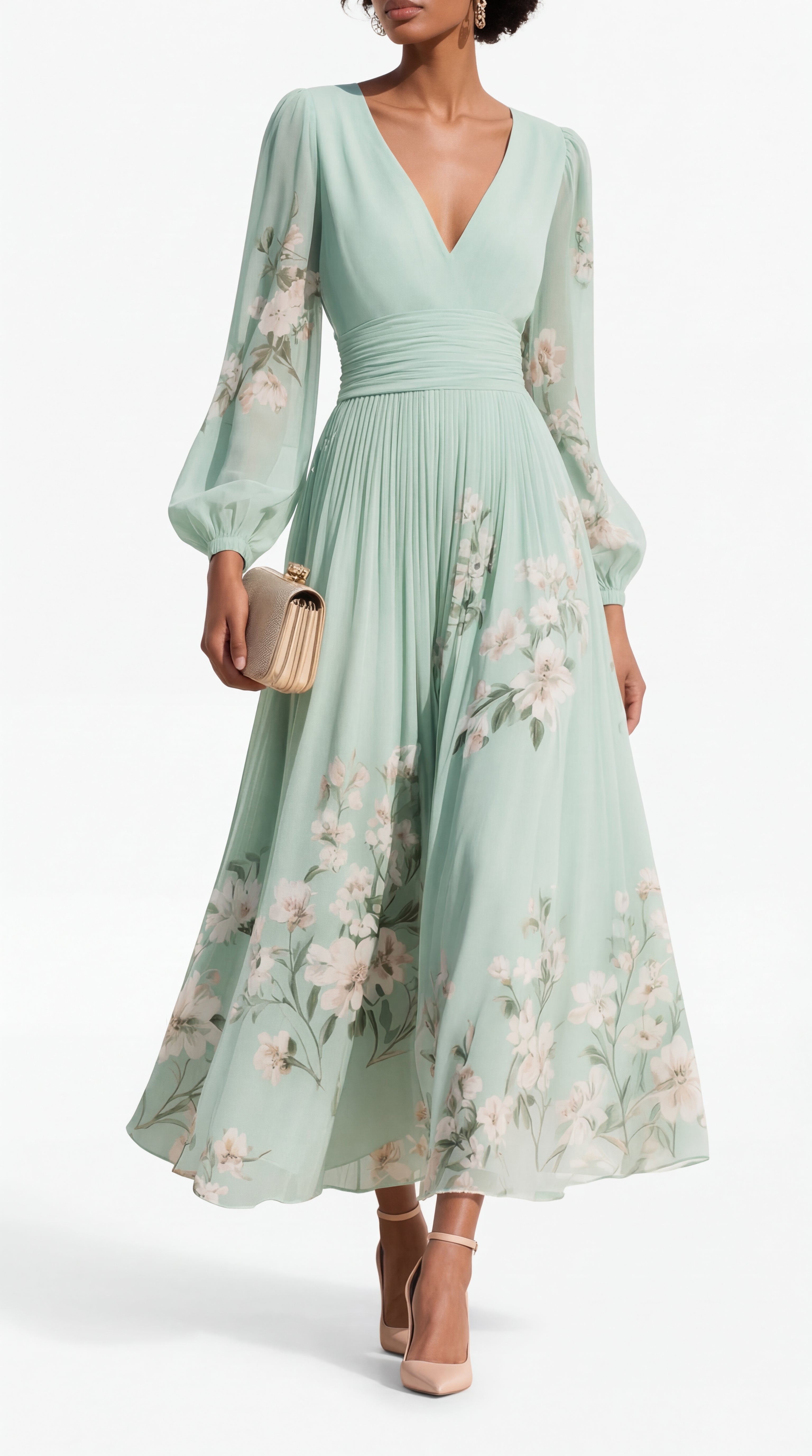 Corallo | Abito maxi