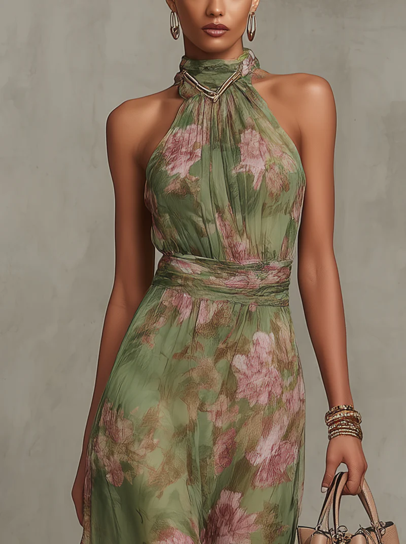 Alessia | Abito Floreale Elegante