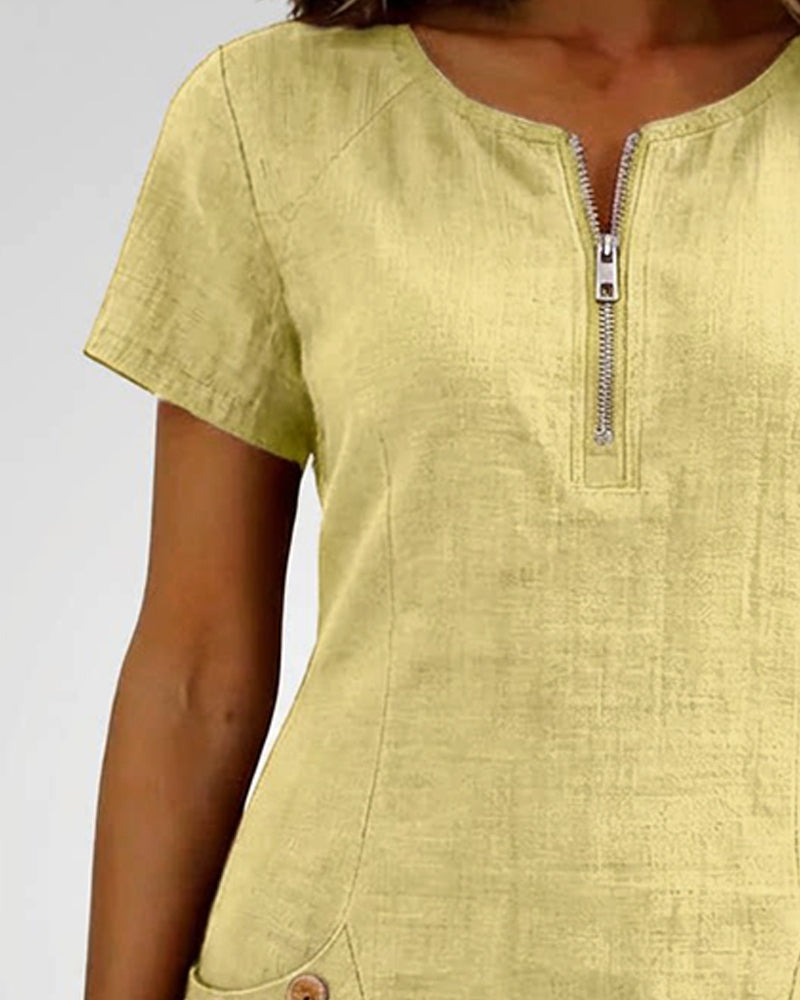 Giulia | Abito Casual con Zip & Comfort